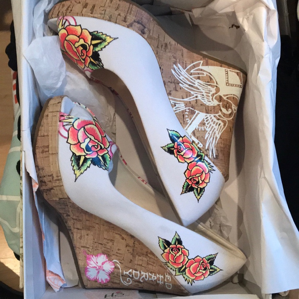 Ed hardy wedges
